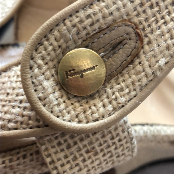 Authentic  Ferragamo Wedge Sandals - Picture 5 of 8
